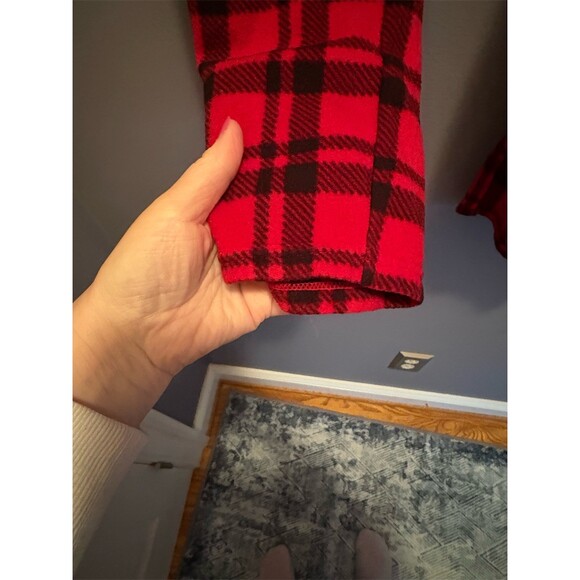 Lucky Brand Men's Flannel Pajama Pants Red/Black Plaid Size L Drawstring - Picture 4 of 6